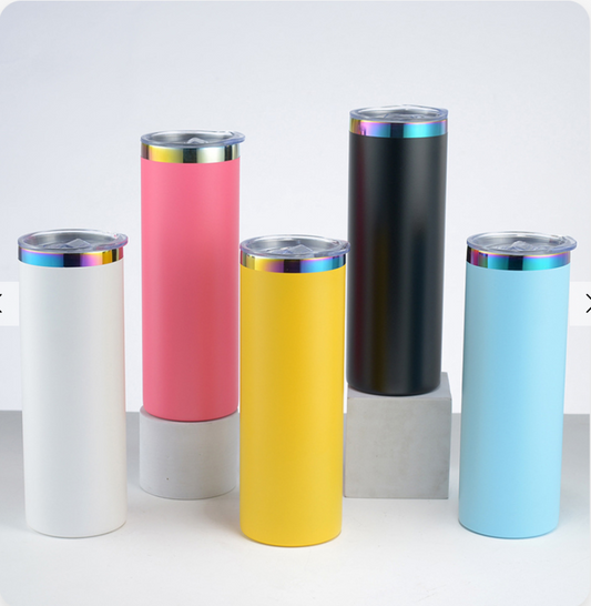 20oz Colored Skinny Tumbler (Decal ONLY)